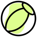 Beach ball for the outdoor game summer games icon