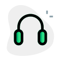 Standard quality headphones for gaming experience device icon