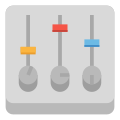 Mixer de configurações vertical icon