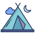 Tente de camping icon