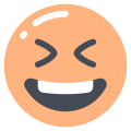 ニヤリと目を細める顔のアイコン icon