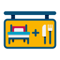 Bed And Breakfast icon