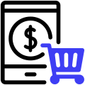 Brand Merchandise online shopping icon