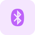 Bluetooth exchanging data between fixed and mobile devices over short distances icon