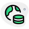 Database of a collective information over the internet icon