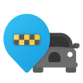 タクシー車のキャブの輸送車の輸送サービスのアプリケーション06 icon