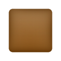 갈색 사각형 이모티콘 icon