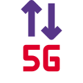 Next generation high speed fifth generation connectivity icon