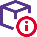 Dimension information of 3D printing cubic shape prototype icon