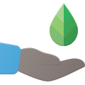 Hand Holding Leaf icon