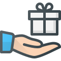 Hand Holding Gift icon