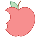 Pomme croquée icon