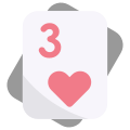 49 Three of Heart icon
