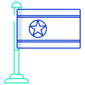 Korea-North Flag icon