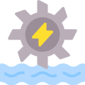 energia idroelettrica-esterna-energia-rinnovabile-kmg-design-flat-kmg-design icon