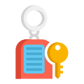 external-key-chain-privacy-flaticons-flat-flat-icons icon