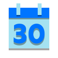 Calendar 30 icon