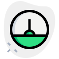 Analog gauge meter for speed test measurement icon