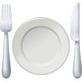 Fork And Knife With Plate icon