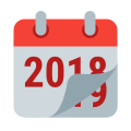 calendário de ano novo - icon