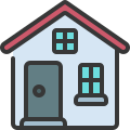 external-two-buildings-soft-fill-soft-fill-juicy-fish icon