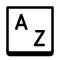 字母 icon