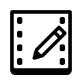 Editing video icon