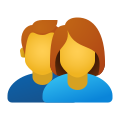 Grupo de usuarios hombre y mujer icon