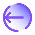 Logout Rounded Left icon