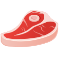 고기를 자른 이모티콘 icon