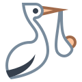 Stork With Bundle icon