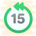 Torna 15 secondi indietro icon