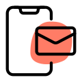 Mobile email notification icon