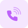 Phone dial with hand receiver isolated on a white background icon