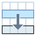 Move Selection To Low Row icon