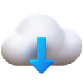 Von der Cloud herunterladen icon