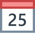 Calendario 25 icon