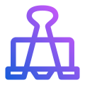 external-Binder-Clip-back-to-school-jumpicon-(line-gradient)-jumpicon-line-gradient-ayub-irawan icon