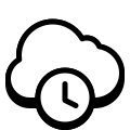 Reloj en la nube icon