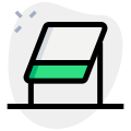 Whiteboard for office technical work drawing making icon