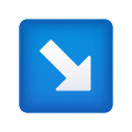 Pfeil-nach-unten-Emoji icon