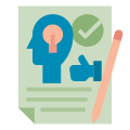 Qualitative data icon icon