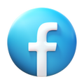 Facebook rodeado de círculo icon