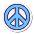 和平标志 icon
