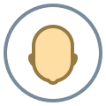 丸で囲まれたユーザーニュートラルスキンタイプ-3 icon