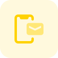 Mobile email notification icon