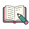 Buch und Bleistift icon