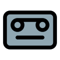 Audio tape with less bitrate recording and outdated system icon