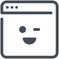 웃는 브라우저 icon