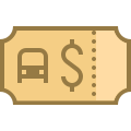 Ticket de bus icon